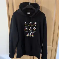 GU Disney ミッキーマウス ブラックパーカー L