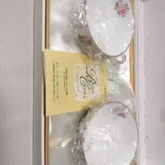 ノリタケボーンチャイナ ティーカップセット 花柄 2個