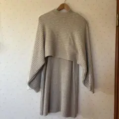 アルパカタッチハイネックショート丈プルオーバー＆ノースリーブワンピースのサムネイル