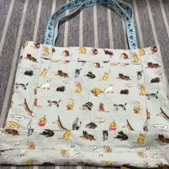 猫イラストトートバッグ
