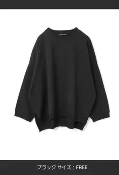 mizuiro ind クルーネックワイドプルオーバー