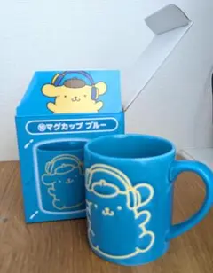 ポムポムプリン 30周年 マグカップ ブルー