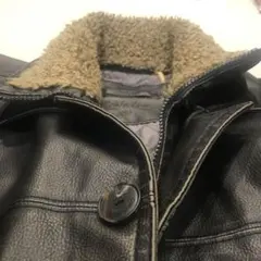 Calvin Klein カルバンクライン　皮ハーフコート