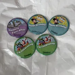 ディズニー 缶バッジ 6個セット