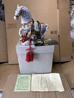 【希少】九谷焼 干支 置物 午 21cm 縁起物 金彩 盛 2026年 希少】九谷焼 干支 置物 午 21cm 縁起物 金彩 盛 2026年 - メルカリ