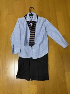 SHIPS 子供用フォーマルシャツ ネクタイ ショートパンツ 120
