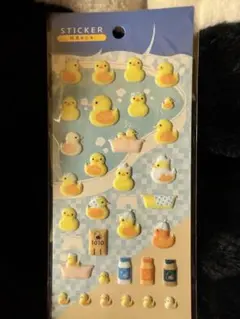 【新品・未使用】 ぷくぷく銭湯あひる 立体シール シール