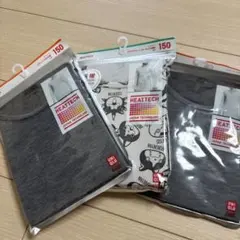 新品未使用　UNIQLO HEATTECH 極暖キッズ肌着 150サイズ3セット