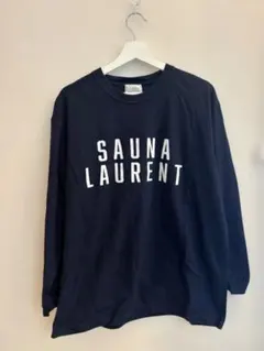 SAUNA LAURENT ロングスリーブTシャツ ネイビー