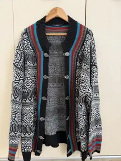 JEANASIS ノルディック柄カーディガン F