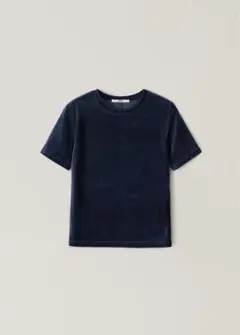 OHOTORO Velor Half Sleeve Top ネイビー
