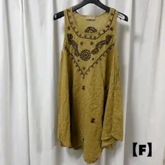 MALAIKA ノースリーブチュニック 刺繍　Fのサムネイル