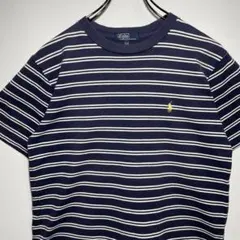 POLO ラルフローレン　Tシャツ　サイズ160 ボーダー　ワンポイント　古着