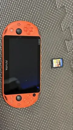 オレンジ PS Vita 本体 ゲームカード付き