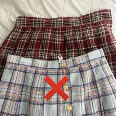 チェック柄 スクールスカート 制服スカート プリーツスカート
