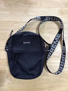 Supreme ショルダーバッグ ブラック ロゴストラップ