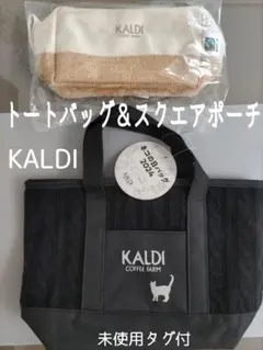 ２点セット スクエアポーチ＆トートバッグ 猫の日 未使用タグ付き