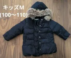 GLOBAL WORK キッズ 中綿コート フード付き ネイビー M