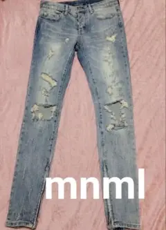Y*a様 mnml スキニーデニム サイズ30 ダメージ加工