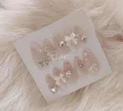 ワンホン 韓国 量産型 フレンチガーリー y2k バレリーナ ネイルチップ