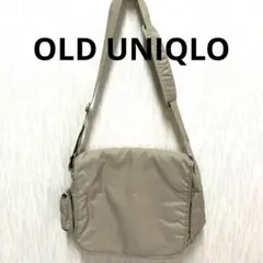 OLD UNIQLO メッセンジャーバッグ　ショルダーバッグ　ベージュ　美品