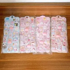 ぷにぷにおしりシール もちもちシール マシュマロシール 3Dシール 4枚set