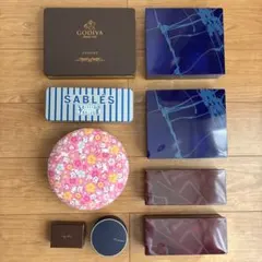 空き箱　いろいろ　9個　ヨックモック　GODIVA 資生堂パーラー　などのサムネイル