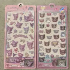 ❤︎サンリオ　ぷっくりシール　クロミ　2枚セット　海外正規ライセンス