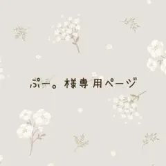ぷー。様専用ページ