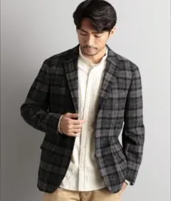 美品 ユナイテッドアローズ CM マラリウスチェック M71 ジャケット M