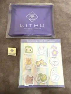 新品未使用✨　NiziU ファンクラブ限定グッズ　ポーチ　ピン　付箋