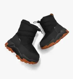 Amoji アモジ　キッズ　スノーブーツ　防寒　ボア付き　雪遊び　19センチ