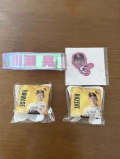 福岡ソフトバンクホークス 가챠 クリスタルメモスタンド セット 川瀬晃大関牧原