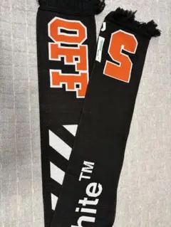 OFF-WHITE マフラー ブラック オレンジ