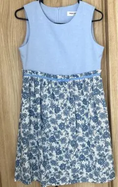 【未使用】150cm ブルー　ワンピース