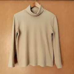 UNIQLO ユニクロ ヒートテック フリース タートルネック ベージュ L