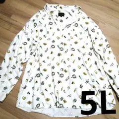 プリントシャツ 5L メンズ 大きいサイズ