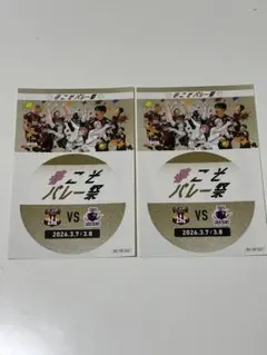 SVリーグ ハイキュー!!コラボ 春こそバレー祭 ステッカー VC長野