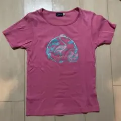 Cimarron フラミンゴプリント 半袖Tシャツ ピンク Lのサムネイル