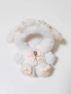ちびぐるみ　ぬい服　おすわり　着ぐるみ　作家　犬　パステルオレンジ