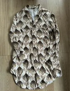 Iroquois イロコイ オンブレ チェック ウエスタン ロングシャツ 1のサムネイル