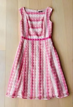 TOCCA ノースリーブ ワンピース 花柄刺繍 ピンク 00のサムネイル