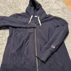 【貴重】Champion Reverse Weave パーカー M ネイビー