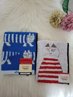 LISA LARSON ウォッシュタオル 2枚セット　新品　ポルトガル製