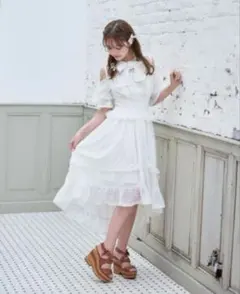 ♡ゆめ様♡ LIZLISA フルールティッシュテールワンピース ♡ゆめ様♡ LIZLISA フルールティッシュテールワンピース - メルカリ