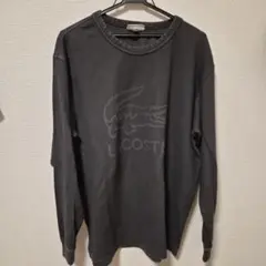 LACOSTE ブラック 長袖カットソー メンズ
