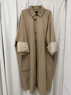 ベージュ トレンチコート ロールアップ袖