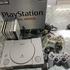 SONY PlayStation 本体 デュアルショック ソフト8本付き
