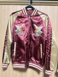 日本製 鷲刺繍 スカジャン L