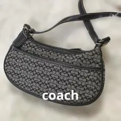 【美品】coachコーチ　ショルダーバッグ　斜めがけ　シグネチャー　6344